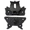 3.1 Inch "Shiza" Antique Cast Iron Hasp and Staple for Trunks and Jewellery Boxes - Matte Black Powder Coated